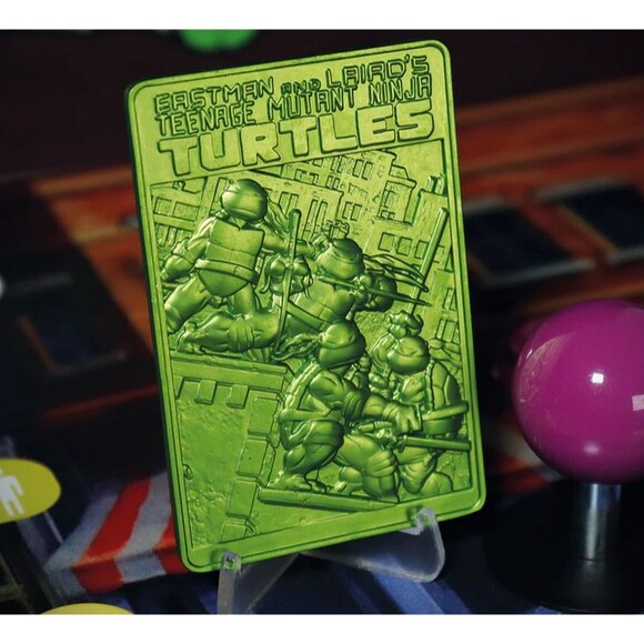Teenage Mutant Ninja Turtles Metal Card Green And Gold Ingots Figurine Set Of 2 - Picture 5 of 9